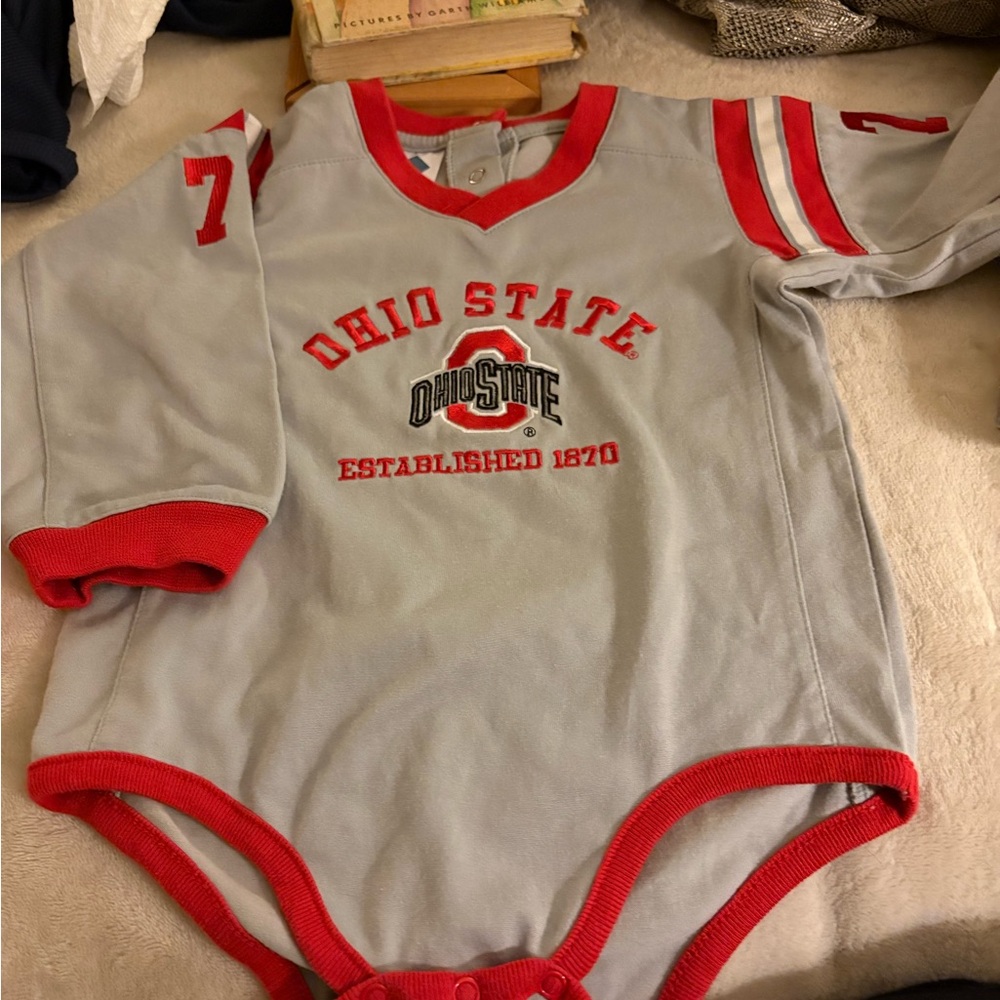 Ohio State Buckeyes Long Sleeve 24 months Baby Onesie